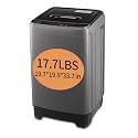 F.W.WOOLWORTHS 17.7 lbs Full-Automatic Washing Machine with LED Display, Laundry Washer with Drain Pump, 10 Wash Programs 8 Water Levels Washer &amp; Spinner for Home, Apartment, Dorms, Grey