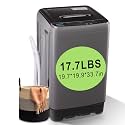 17.7 lbs Full Automatic Washing Machine Compact Washing Machine Grey