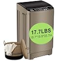 17.7 lbs Full Automatic Washing Machine Compact Washing Machine Gold