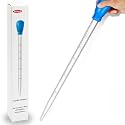 17.7 in 1 Pc Long Pipette for Fish Tank Coral Food Feeder Long Syringe Reef Coral Food Spot Feeder Tube for Reef Aquatic Plant Spider Snake Lizard，for Axolotl Tank Accessories