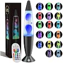 17 Colors LED Liquid Motion Lamps 13.5 Inch Small Color Changing Lamp Red Relax Night Light for Adults Kids Teens Sensory Mood Nightlight Mini Aesthetic Table Lamp for Bedroom Home Decor