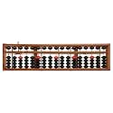17 Digits Wooden Soroban Standard Chinese Calculator Counting Math Learni