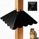 17-Inch Metal Squirrel Baffle for 4x4 Bird Feeder Posts, Black