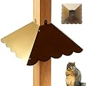 17-Inch Metal Squirrel Baffle for 4x4 Posts, Antique Bronze