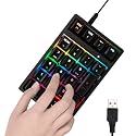 17-Key Numeric Keypad - Multi-Functional Calculator Pad, Plug-in Computer with USB Connection, Number Pad with Responsive Keys, External Keyboard, Wired Keypad for PC Desktop