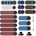 170PCS 2 Inch Die Grinder Sanding Disc Set with 1/4 Inch Shank