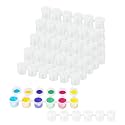 1770 Pieces 0.1oz Empty Paint Pot, 295 Strips Acrylic Mini Paint Container Strips Storage with Lids for Art Classes, Schools, Outdoor Sketching, and Art Festivals