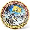 1776-2026 250th Independence Challenge Coin with Case - High Relief Zinc Alloy Patriotic Collectible, Revolutionary War Scene Gift for History Lovers (1.57")