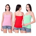 Set of 3 Spaghetti Camisole Vest Top