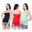 Set of 3 Spaghetti Camisole Vest Top