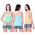 Set of 3 Spaghetti Camisole Vest Top