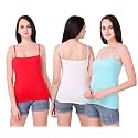 Set of 3 Spaghetti Camisole Vest Top
