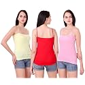Set of 3 Spaghetti Camisole Vest Top