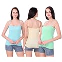 Set of 3 Spaghetti Camisole Vest Top