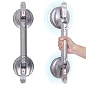 17inch Suction Shower Grab Bar, Portable Shower Handle Bar Suction Grip Bar Bathtub Handle with Strong Hold Suction Cup Fitting and Rapid Release for Bathroom(Max Capacity :300lb