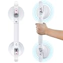 17inch Upgrade Suction Shower Grab Bar, Portable Shower Handle Bar Suction Grip Bar Bathtub Handle with Strong Hold Suction Cup Fitting and Rapid Release for Bathroom(Max Capacity :300lb