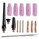 17pcs welder TIG welding torch Collet Body nozzle kit