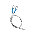 18-25mm Wire and Cable Mesh Pulling Grip Fits for Light and Heavy Cables (D: 0.7"-0.98"), Double Head Cable Pulling Socks, Galvanized Steel Electrical Pulling Grips