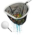 18" 2-in-1 Pool Skimmer & Rake with Detachable Float