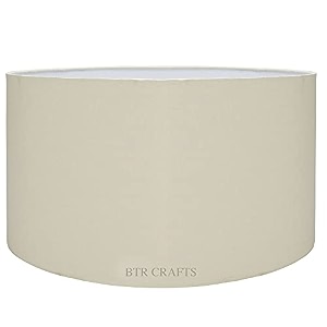 1834 inches big drum lamp shade for big floor stands cotton fabric creamoff white