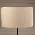 18" Inches, Big Drum Lamp Shade, Cotton Fabric, Ideal for Floor Stands (Red)