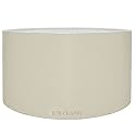 18" Inches, Big Drum Lamp Shade, For Big Floor Stands, Cotton Fabric (Cream/Off White)