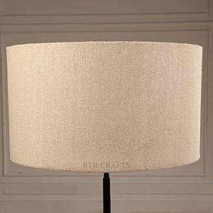 1834 inches largest drum lamp shade cotton fabric ideal for big floor stands beige