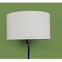 18" Inches (Largest) Drum Lamp Shade, Cotton Fabric, Ideal for Big Floor Stands (Beige)