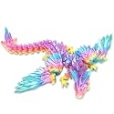 18" Large 3D Printed Dragon with Wings for Kids Teen Boys Fidget Classroom Decor Treasure Box Goodie Bag Birthday Gifts Office Desk Decoration for Adult (Single 18‑inch Winged Dragon, No Egg Included)