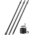 18 in Air Hammer Chisel Set, 1/8, 3/8 and 3/4 in, 0.401 in Shank