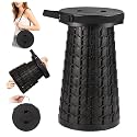 18-in Collapsible Stool,Portable Telescoping Seat for Adults,880lb Capacity