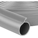 18 FT Garage Door Bottom Seal Rubber 0.19" P Bulb Bottom Garage Weather Stripping for Single Channel, Flexible Weatherproof Replacement Strip Seal Fits Single Track Garage Doors (18FT, Gray)