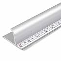 18 Inch Aluminum Cutting Safety Ruler Dual-Scale (Inch and Metric)