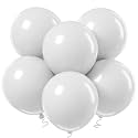 18 Inch Balloons - 35Pcs Large Thick White Latex Balloons for Birthday, Baby Shower, Wedding, Graduation, Themed Party Decorations