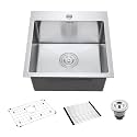 18-Inch Bar Sink Drop-In, SINKVINE Stainless Steel Top Mount Single Bowl