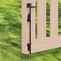 18 Inch Cane Bolt Gate Drop Rod, Heavy Duty Steel Ground Anchor
