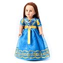 18-Inch Girl Doll Clothes Princess Merida Dress Costume Fits 18” Dolls (Merida)