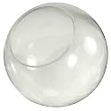 18 Inch Neckless Clear Acrylic Lamp Post Globe with 5.25 Inch Opening