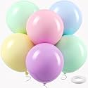 18 Inch Pastel Large Balloons - 35Pcs Thick Macaron Balloons Big Round Multicolor Latex Party Balloons for Birthday Anniversary Baby Shower Gender Reveal Themed Rainbow Party Decorations