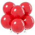 18 Inch Red Balloons - 35Pcs Large Thick Red Balloons Big Round Latex Balloons for Birthday Baby Shower Wedding Graduation Christmas Galentine's Day Valentine's Day Themed Party Decorations