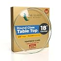 18 Inch Round Tempered Beveled Polished Edge Glass Table Top 1/2” Thick Round Glass Table Top Heavy Duty, Dining, Coffee, and Office Tables by Fab Glass and Mirror