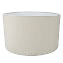 18" Inches (Largest) Drum Lamp Shade, Cotton Fabric, Ideal for Big Floor Stands (Cream Texture)