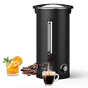 18 L/120 Cups Commerical Coffee Urn, 4.8 Gal Double-Wall Stainless Steel Coffee Maker - Large Capacity Hot Water & Coffee Dispenser for Wedding, Catering, Event