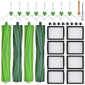 18 Pack Replacement Parts Accessories Compatible for iRobot Roomba i7 i7+ i3 i3+ i4 i4+ i5 i5+ i6 i6+ i8 i8+ E5 E6 E7 j6 j6+ j7 j7+ Combo i5 i5+ j5 j5+, 4 Rubber Roller 8 Filter 8 Side Brush