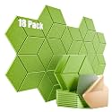 18 Pack Self-Adhesive Acoustic Panels 12" X 10" X 0.4" - Sound Proof Foam Panels for wall with High Density, Y-Lined Design, Flame Resistant, Absorb Noise and Eliminate Echoes(Olive Drab)