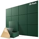 18 Pack Self-Adhesive Sound Proof Foam Panels for Walls 12"x12"x0.4"