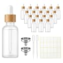 18 Pcs 2 oz Dropper Bottles Glass Frosted Dropper Bottle Bulk with Funnels