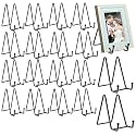 18 pcs 4.5in Plate Stands for Display,Metal Plate Holders Display Stands Can Be Used for Picture Stand,Book Stands for Display,Plate Display Stands,Easel,Photo Frame Stands,Plaque Stands,Desktop Stand