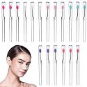 18 PCS Reusable Lip Mask Applicator Set, Silicone Lip Gloss Eyeshadow Lipstick Brushes Applicator, Cosmetic Brush Set for Lipstick and Balm