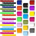 18 Rolls 300 Feet Bulletin Board Borders,Classic Style,Multicolored